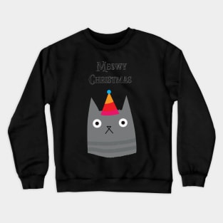 Party Christmas cat Crewneck Sweatshirt